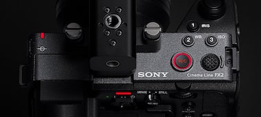 Product image of the FX2 with the tally lamp illuminated