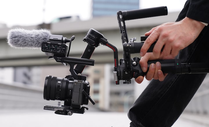 Situational image being taken using a gimbal