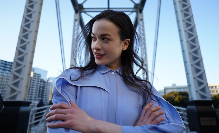 Portrait of woman outdoor