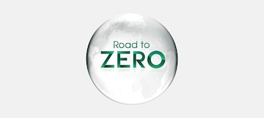 Illustration of the "Road to ZERO" logo