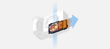 Illustration of the internal structure of the FX2 for heat management