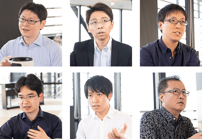 インタビュー風景の写真